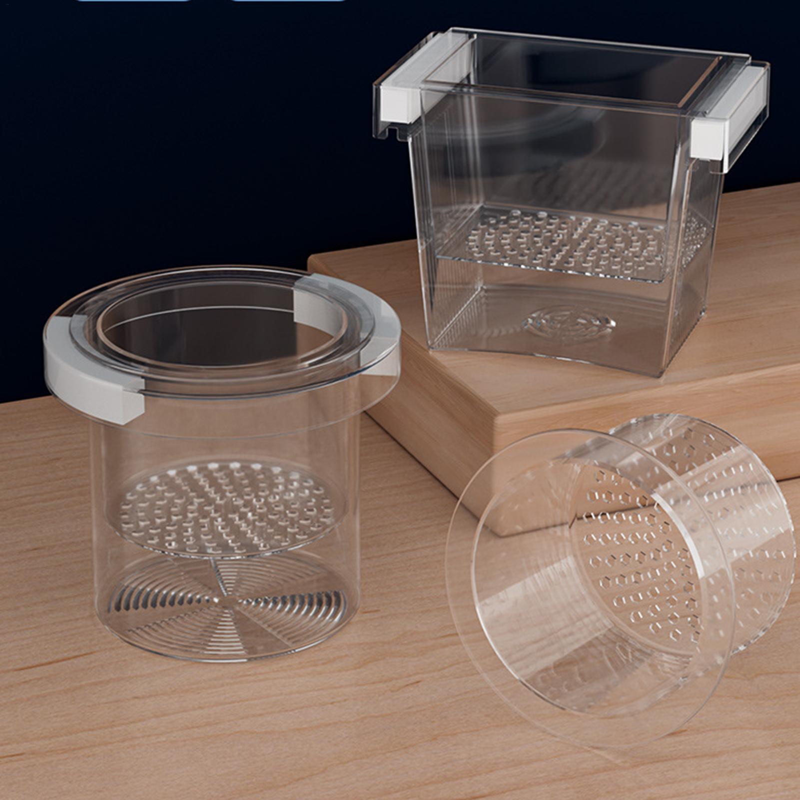 Betta Fish Tank - Schwimmende Fischzucht-Isolierbox, Aquarium-Zuchtkasten, Kunststoff-Fischzuchtbecken, Brutkasten, Aquarium-Zubehör