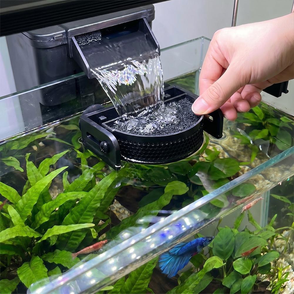 Betta Fish Tank - ﻿ Premium Aquariumfilter-Ablenkblech mit Saugnäpfen, Fischbecken-Strömungsregler,