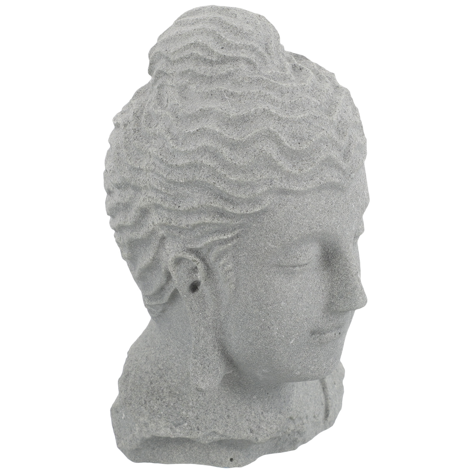 Fish Aquarium Home - Meditierender Buddha-Kopf, Statue, Aquarium-Dekoration, Aquarien-Skulptur, Bonsai-Dekoration