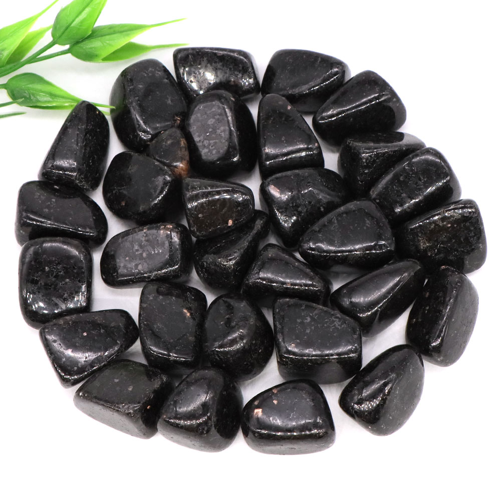 Fish Tank Gravel - Natürliches Nuumit-Kies-Exemplar, unregelmäßiger Trommelstein, Reiki-Heilkristall, Quarz,