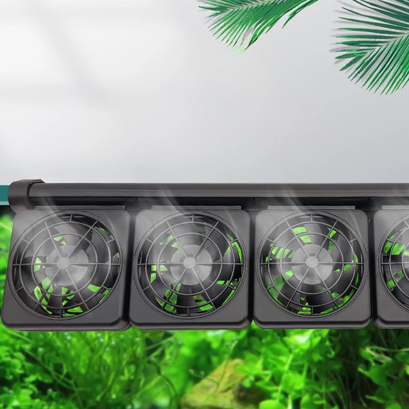 Fish Tank Heater - Einstellbare Windgeschwindigkeit Lüfter Aquarium Lüfter Timing