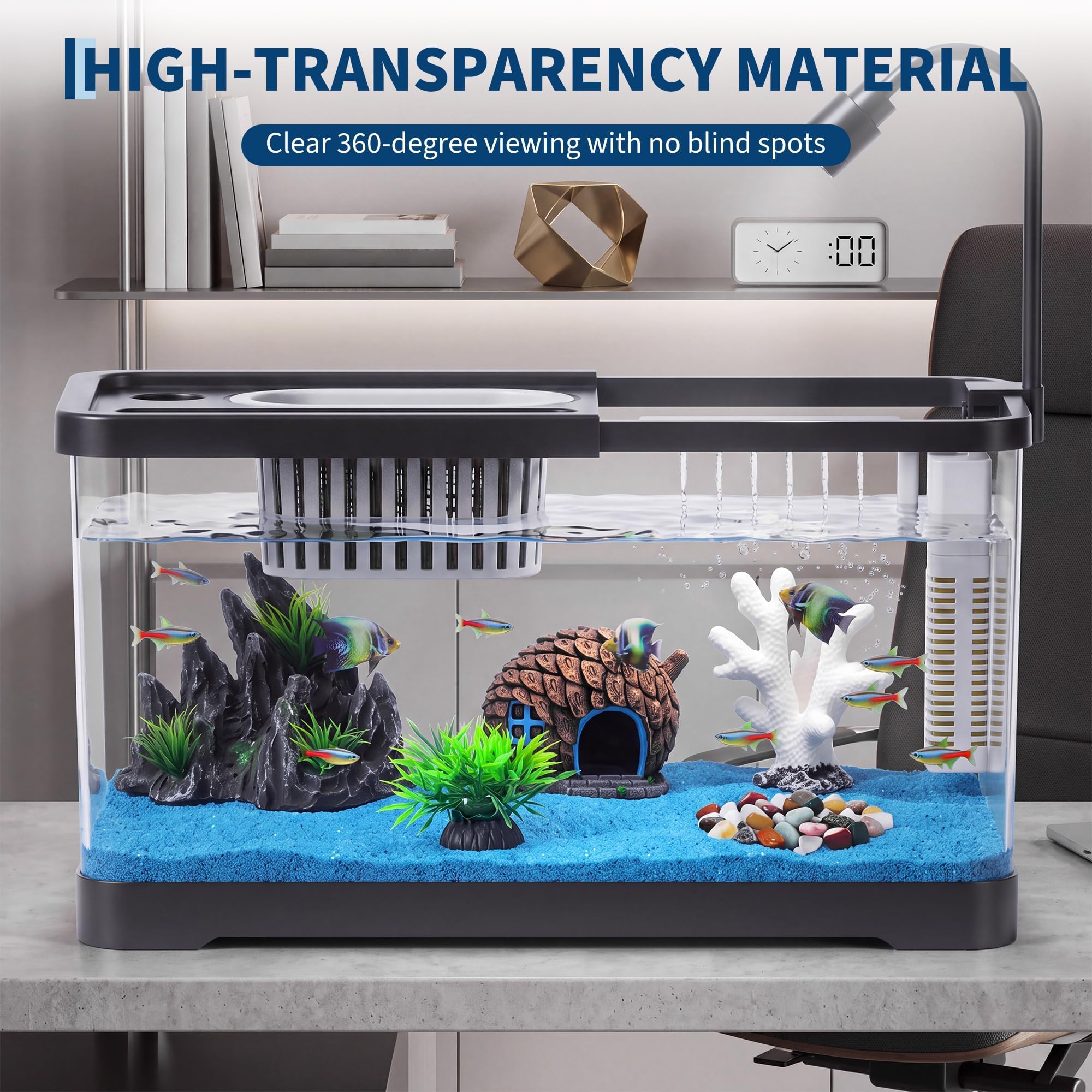 Aquarium-Starter-Set mit Filte – Betta Fish Tank Bewertung und Preis